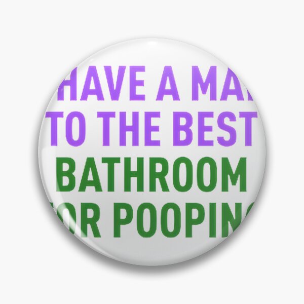 Item preview, Funny Bathroom Map Design - Guide to the Best Restroom for Pooping designed and sold by Anwesha2000.