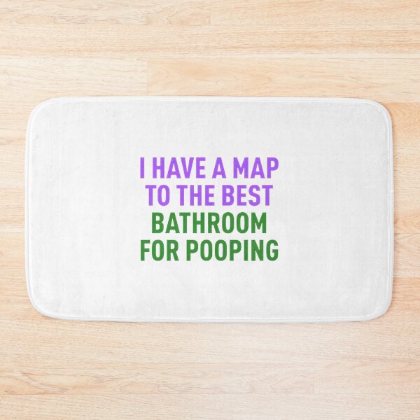 Item preview, Funny Bathroom Map Design - Guide to the Best Restroom for Pooping designed and sold by Anwesha2000.