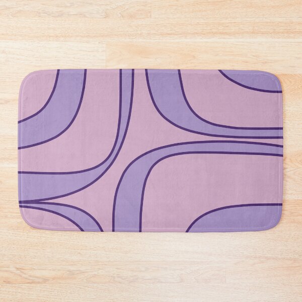 Item preview, Retro Groove Abstract Lined Pattern in Lavender Purple Pastel designed and sold by kierkegaard.