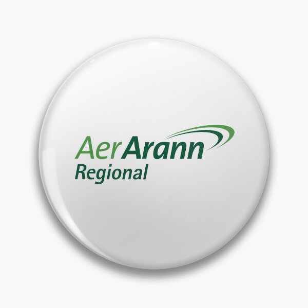 Item preview, Aer Arann Regional Irish Airline Logo in Green with Curved Swoosh Lines designed and sold by Laura  W Hoover.