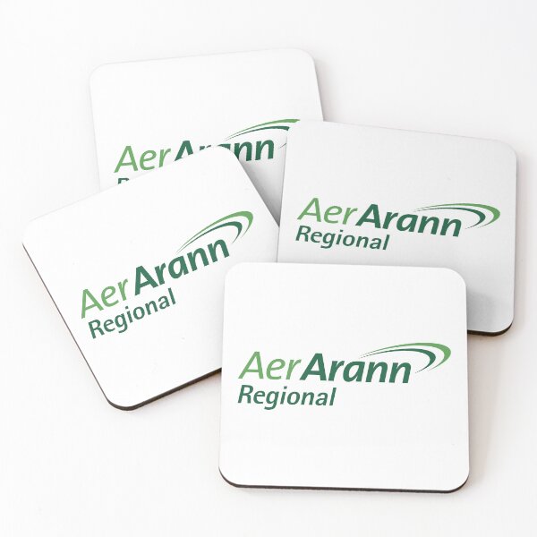 Item preview, Aer Arann Regional Irish Airline Logo in Green with Curved Swoosh Lines designed and sold by Laura  W Hoover.