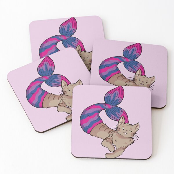 Item preview, Bisexual Flag Mer-Cat designed and sold by Sobbingcj.