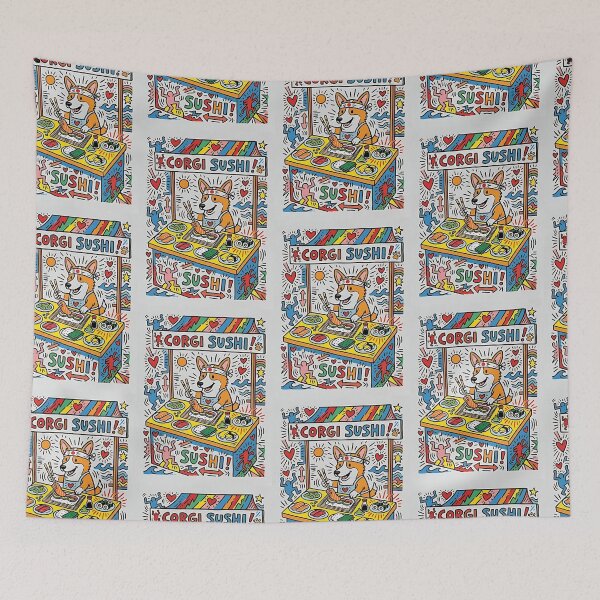 Item preview, Corgi Sushi Chef designed and sold by PictoVibe.