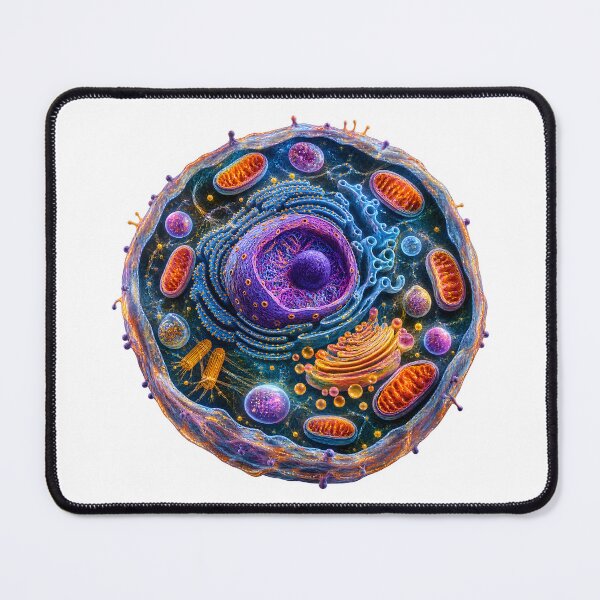 Item preview, Microscopic Cell Universe – Detailed Biological Cell Illustration designed and sold by builtforyou.