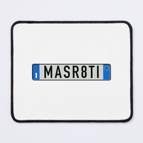 Artikelvorschau, MASR TI – Europäisches Kennzeichen im italienischen Stil, inspiriert vom Maserati-Design entworfen und verkauft von arzmadani.
