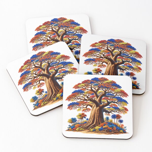 Item preview, Majestic Multicolor Baobab Tree Cut Out designed and sold by Awarrie.
