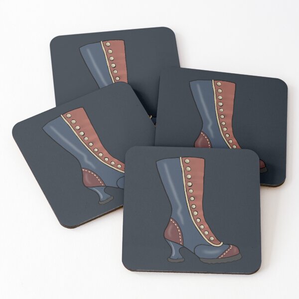 Item preview, Fluevog Babycake Boot in Navy and Brown designed and sold by anne m bray.