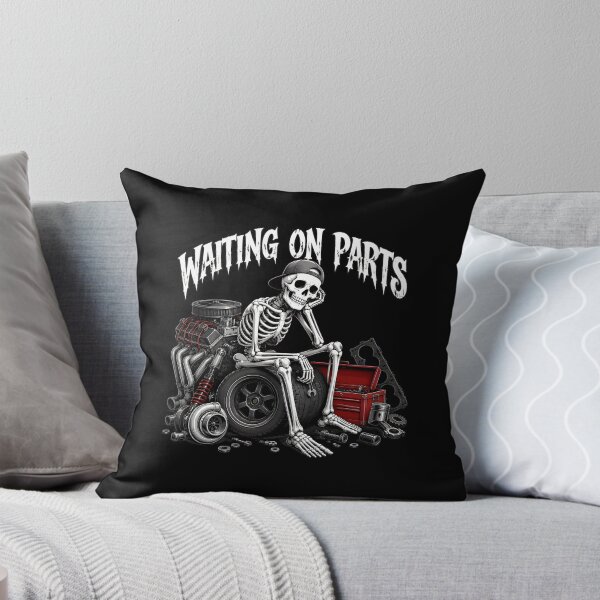 Item preview, funny mechanic skeleton waiting on parts coffee car repair designed and sold by Cocuninecrew.
