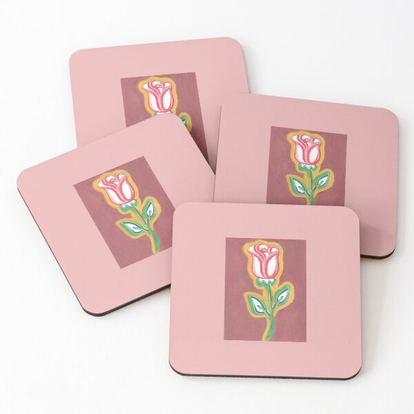 Item preview, Red Rose Neon Art Prints Posters Wall Art Magnet Home Coffee Cup Decoration TShirt Stationary Notebook Magnet Hat Kitchen Work School Office Redbubble Shop designed and sold by Saritas Boutique Shop.
