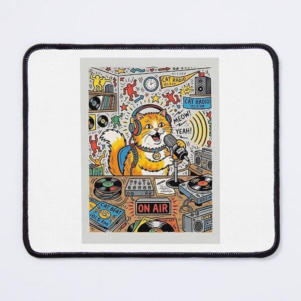 Item preview, Persian Cat Radio Host designed and sold by PictoVibe.