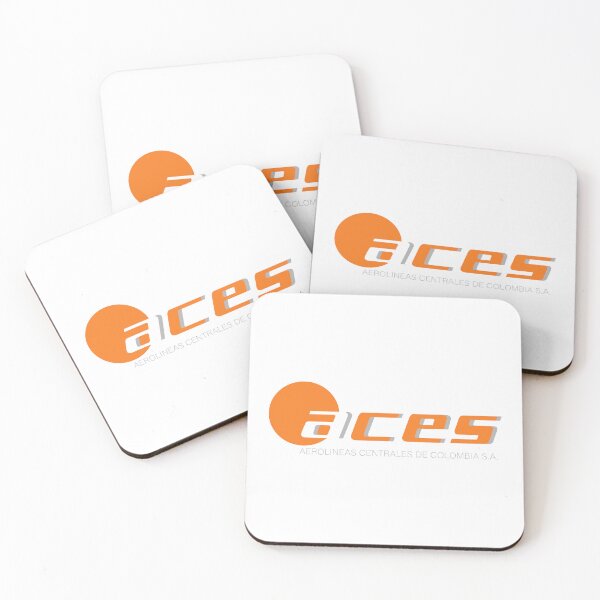 Item preview, ACES Colombia Aerolineas Centrales de Colombia Logo in Orange and Gray designed and sold by Laura  W Hoover.