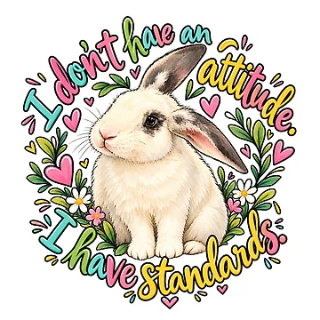 Artwork thumbnail, No attitude… by RabbitRescue
