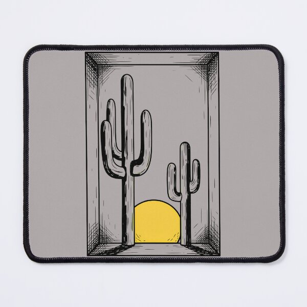 Item preview, Geometric Desert Sunset Cactus Triangle Art-42 designed and sold by DavidStier.