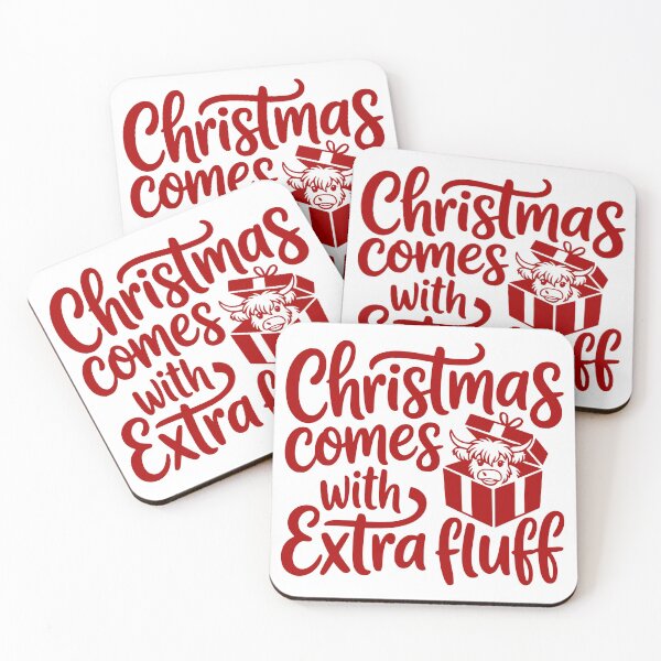 Item preview, Christmas Comes with Extra Fluff designed and sold by theartfulaspie.