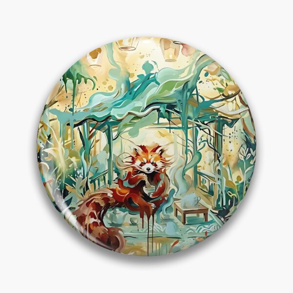 Item preview, Red Panda Tea Ceremony designed and sold by PictoVibe.