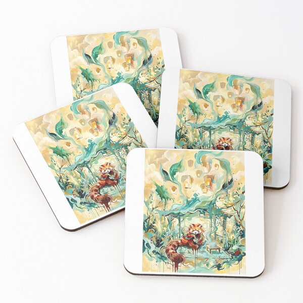 Item preview, Red Panda Tea Ceremony designed and sold by PictoVibe.