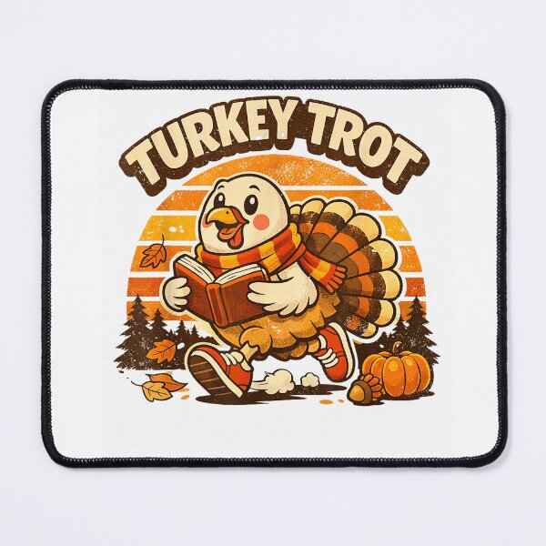 Item preview, Funny Turkey Trot Retro Thanksgiving 5K Running Cool T-Shirt designed and sold by BlaqboyDesigns.
