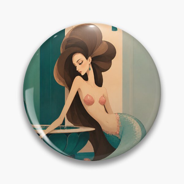 Item preview, Mermaid by the Fountain designed and sold by Mooncalf Market.
