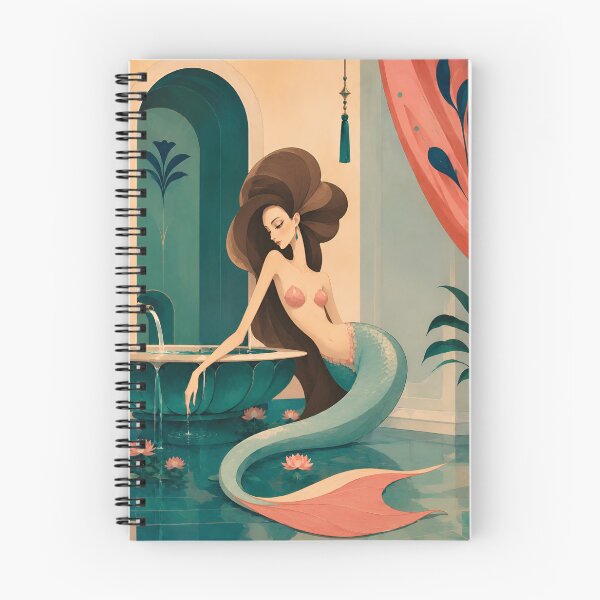 Item preview, Mermaid by the Fountain designed and sold by Mooncalf Market.