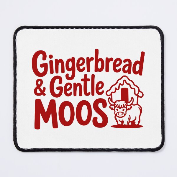 Item preview, Gingerbread & Gentle Moos designed and sold by theartfulaspie.