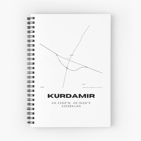 Item preview, Kurdamir Azerbaijan Minimalist City Map Coordinates designed and sold by RM-Journey.
