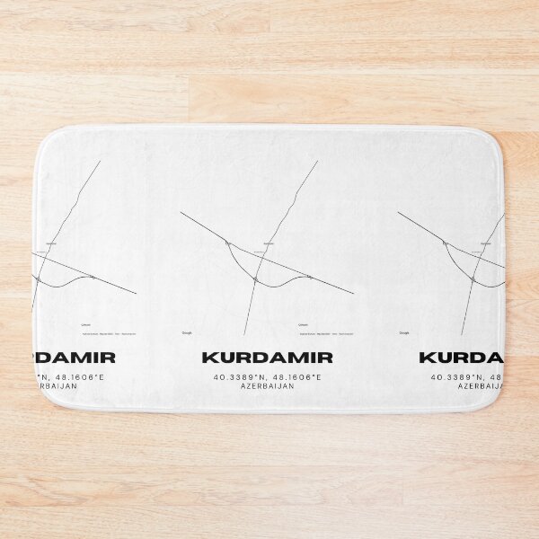 Item preview, Kurdamir Azerbaijan Minimalist City Map Coordinates designed and sold by RM-Journey.