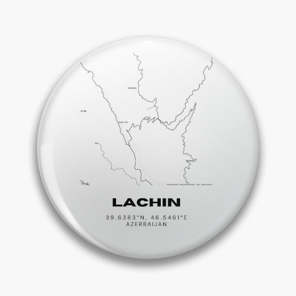 Item preview, Lachin Azerbaijan Minimalist Location Map Coordinates designed and sold by RM-Journey.