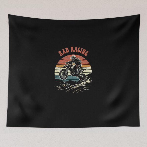 Item preview, Vintage Rad Racing Dirt Bike Retro Sunset designed and sold by JanickStanton9.