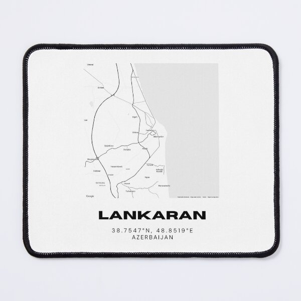 Item preview, Lankaran Azerbaijan Minimalist City Map Coordinates designed and sold by RM-Journey.