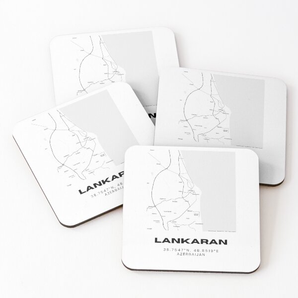 Item preview, Lankaran Azerbaijan Minimalist City Map Coordinates designed and sold by RM-Journey.