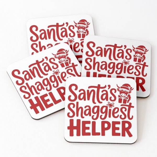 Item preview, Santa’s Shaggiest Helper designed and sold by theartfulaspie.