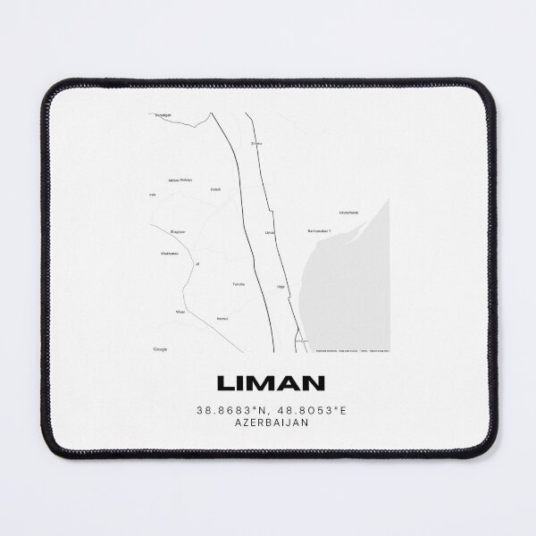 Item preview, Liman Azerbaijan Minimalist Location Map Coordinates designed and sold by RM-Journey.