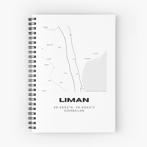 Item preview, Liman Azerbaijan Minimalist Location Map Coordinates designed and sold by RM-Journey.