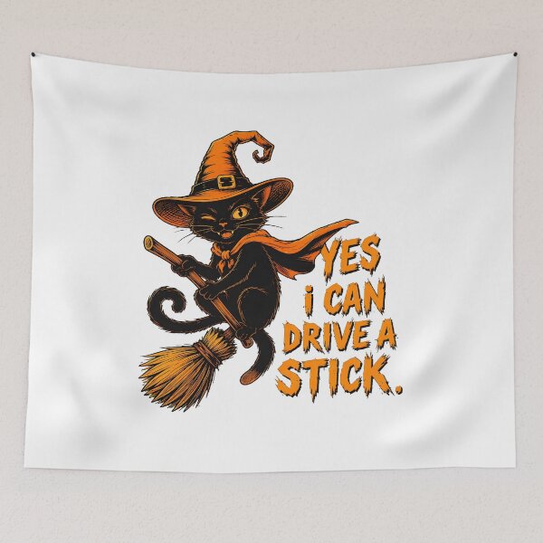 Item preview, halloween witch hat broom drive a stick funny witch designed and sold by Cocuninecrew.