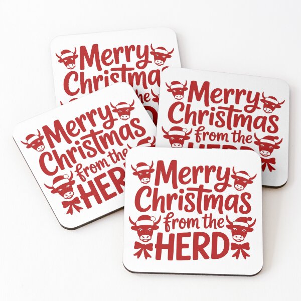 Item preview, Merry Christmas from the Herd designed and sold by theartfulaspie.