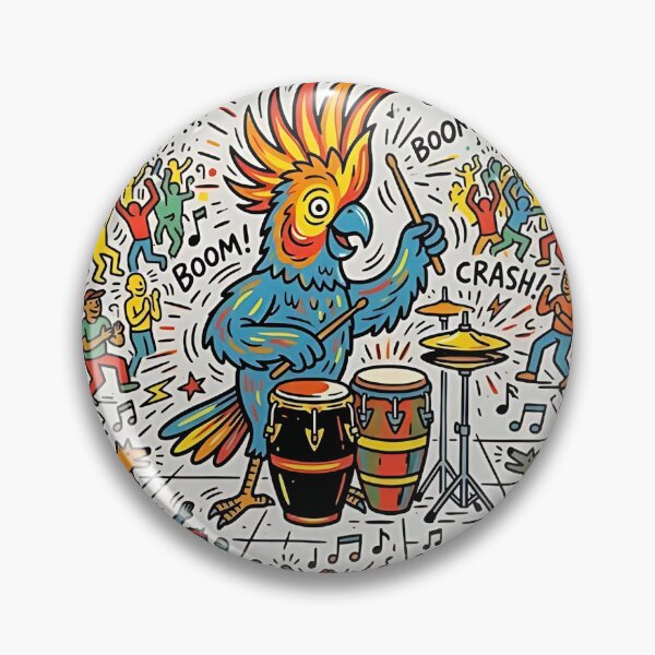 Item preview, Cockatoo Street Drummer designed and sold by PictoVibe.