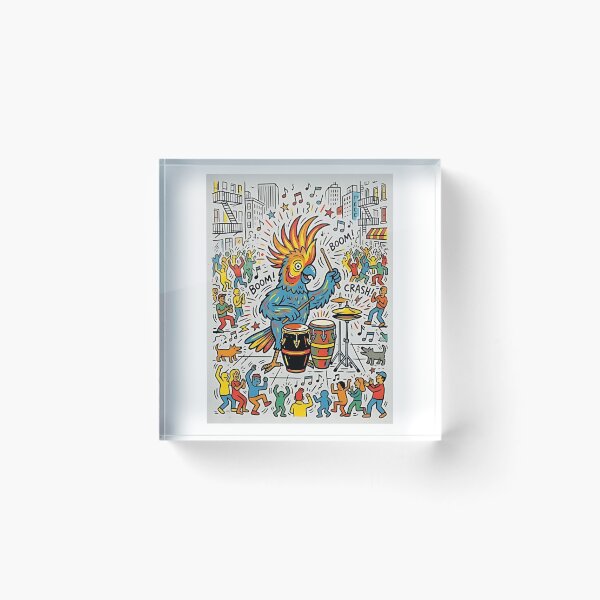 Item preview, Cockatoo Street Drummer designed and sold by PictoVibe.