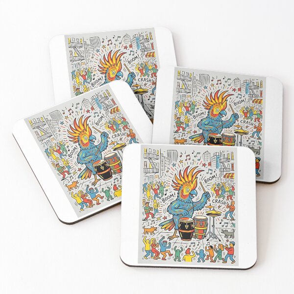 Item preview, Cockatoo Street Drummer designed and sold by PictoVibe.