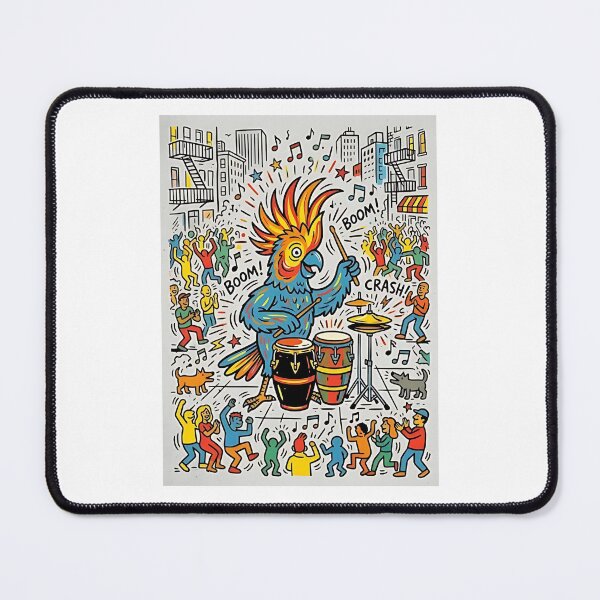 Item preview, Cockatoo Street Drummer designed and sold by PictoVibe.