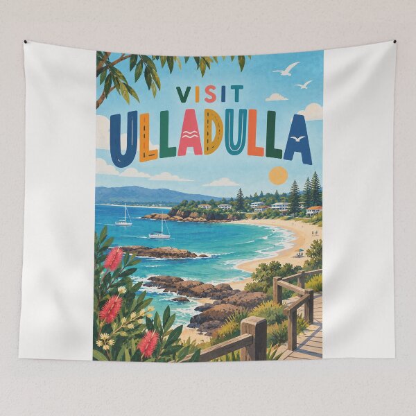 Item preview, Visit Ulladulla with Coastal Beaches, Sailboats and New South Wales Scenery designed and sold by Places On Earth.