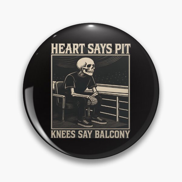 Item preview, Heart Says Pit Knees Say Balcony Skeleton Concert designed and sold by Thecreepofc.