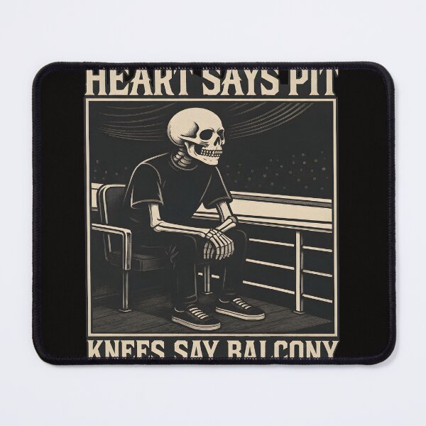 Item preview, Heart Says Pit Knees Say Balcony Skeleton Concert designed and sold by Thecreepofc.