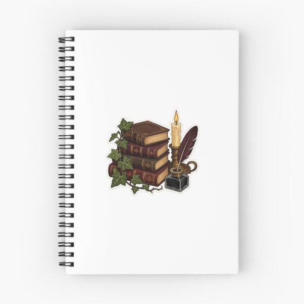 Item preview, Dark Academia Still Life - Books, Candle and Quill designed and sold by LearnFunStore.