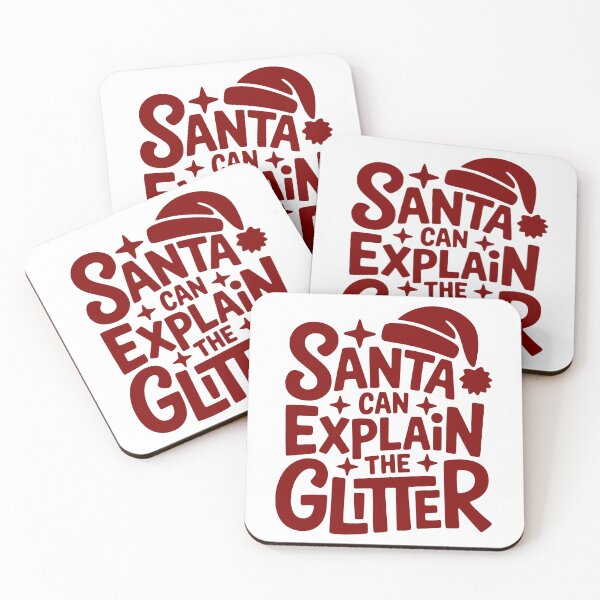 Item preview, Santa Can Explain the Glitter designed and sold by theartfulaspie.