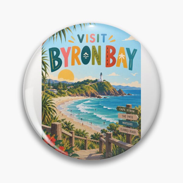 Item preview, Visit Byron Bay with Cape Byron Lighthouse, Beaches and Australian Surf Coast designed and sold by Places On Earth.