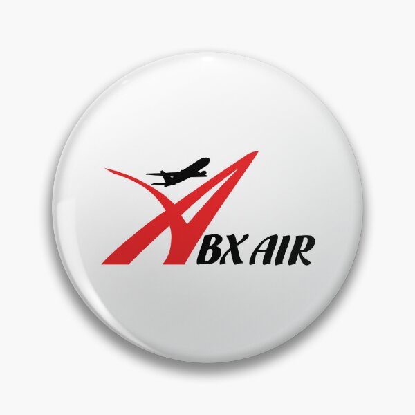 Item preview, ABX Air Cargo Airline Logo with Red Swoosh and Black Jet Silhouette designed and sold by Laura  W Hoover.