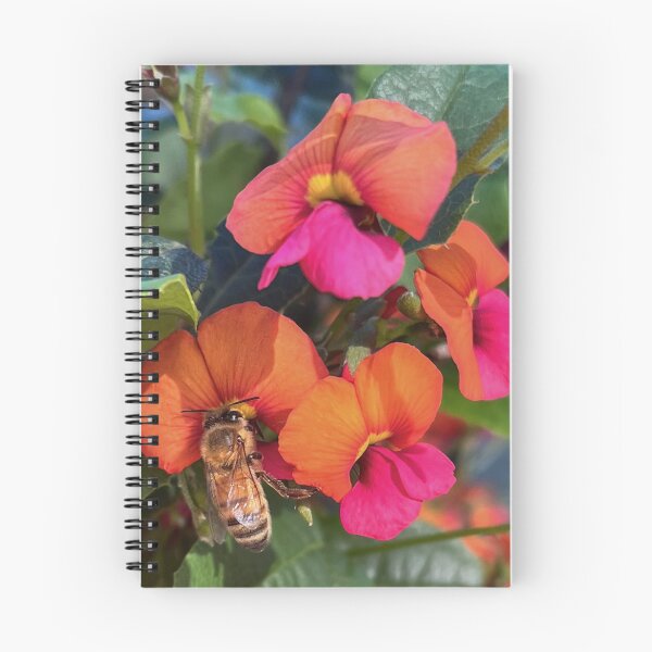 Item preview, Bee on Australian Heart-Leaf Flame Pea designed and sold by Be Captured by Brittany Emma.