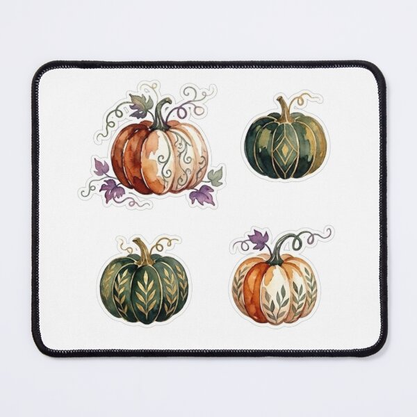 Item preview, Watercolor Halloween Pumpkins sticker set - Spooky Cute Autumn Harvest Art - Fashion & Sticker designed and sold by asumintjapan1.