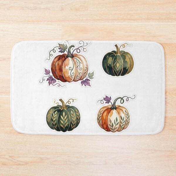 Item preview, Watercolor Halloween Pumpkins sticker set - Spooky Cute Autumn Harvest Art - Fashion & Sticker designed and sold by asumintjapan1.