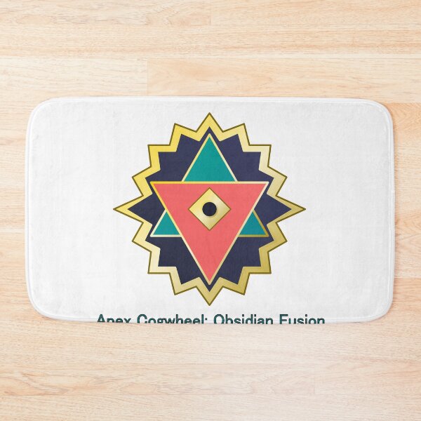 Item preview, Apex Cogwheel Obsidian Fusion Geometric Enamel Art designed and sold by Zentvent Quarter.